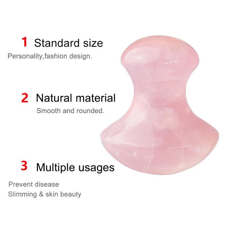 Alati za podizanje lica Valjak od žada Lice Ruke Valjak za masažu Vrat Lice Tijelo SPA Masažni valjak od roze kvarca
