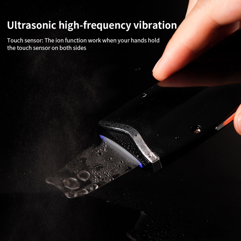 Ultrahangos arc spatula bőrradír nagyfrekvenciás vibrációs masszírozó arc lifting mitesszer eltávolító mélyhámlasztó tisztító