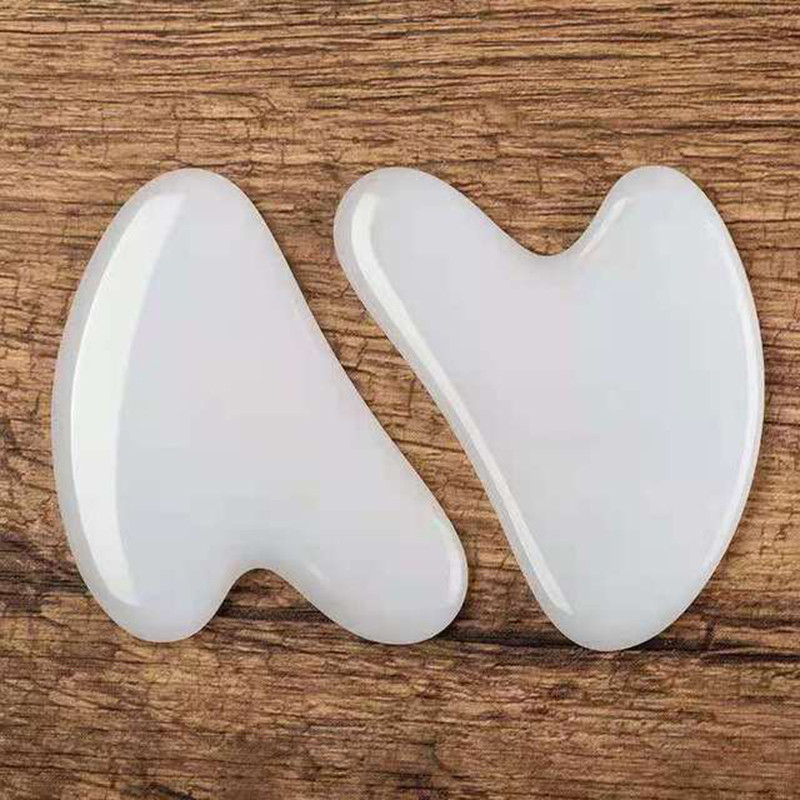 Arcmasszázs Jade Roller Rózsakvarc Természetes Kő Gua Sha Slimmer Lift Ránctalanító Dupla áll eltávolító Szépségápolás Karcsúsító eszközök