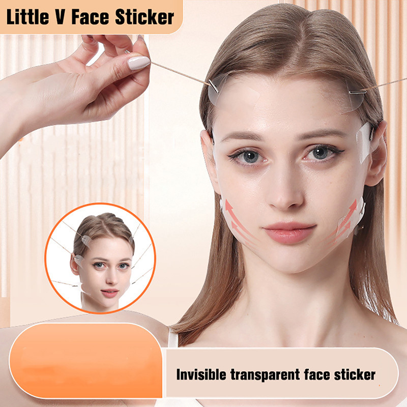 Invisible Face Matricák Neck Eye Lifter matrica Öregedésgátló tapasz Arc karcsúsító szalag Ránctalanító matrica Új Face Lift Tape