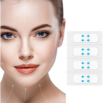 Face Lift Tape Αυτοκόλλητα Instant Lifting Skin Patch Αδυνατιστικό λαιμό Πηγούνι Double Invisible V Bandeye Strip Tool Makeup Shaped