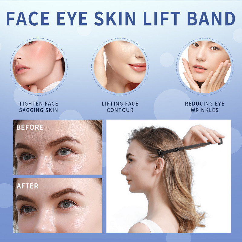 Face Lift Tape Facelift szalagok Állítható Face Lift nyújtó pánt Arc lifting tapasz Láthatatlan rugalmas szalag a hajhoz