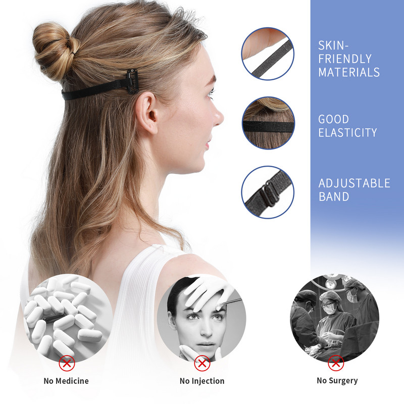 Face Lift Tape Facelift szalagok Állítható Face Lift nyújtó pánt Arc lifting tapasz Láthatatlan rugalmas szalag a hajhoz