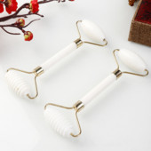 Novi bijeli žad Kamen za masažu Prirodni kvarcni strugač Valjak od žada Gua sha set Bijeli alat za masažu lica za podizanje lica za leđa