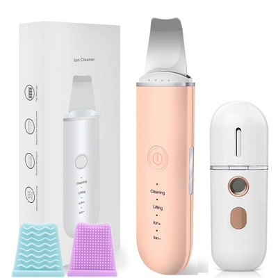 Ultrahangos bőrradír peeling arc mitesszer eltávolító arc lifting hámlasztó tisztító mély arctisztító arcmasszírozó