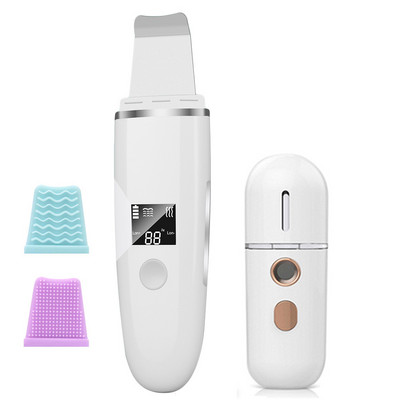 Ultrahangos bőrradír peeling arc mitesszer eltávolító arc lifting hámlasztó tisztító mély arctisztító arcmasszírozó