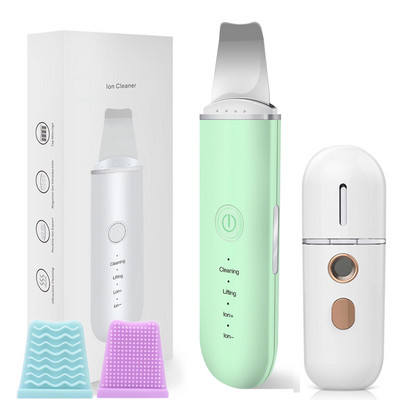 Ultrahangos bőrradír peeling arc mitesszer eltávolító arc lifting hámlasztó tisztító mély arctisztító arcmasszírozó