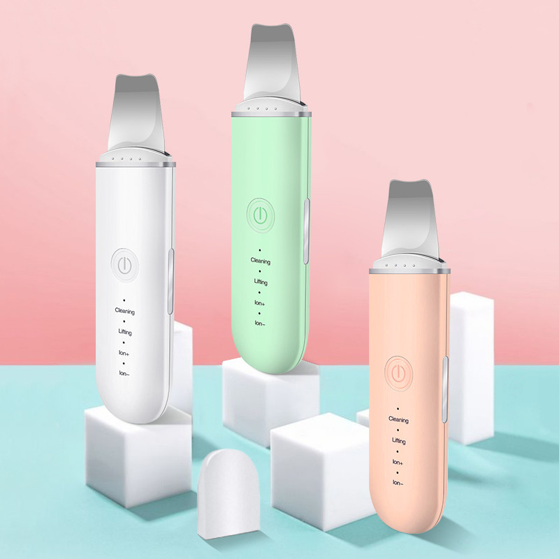 Ultrahangos bőrradír peeling arc mitesszer eltávolító arc lifting hámlasztó tisztító mély arctisztító arcmasszírozó