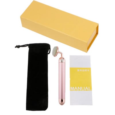24k Beauty Bar elektronikus arcápoló Jade görgős vibráló masszírozó arc lifting öregedésgátló arcokhoz bőrfeszesítő ápológép