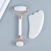 Lifting facial Masaj Guasha Scraper Masaj facial Relaxare Jad Roller Stone Cuarț trandafir natural Frumusețe Instrument pentru piele Cadou pentru fete