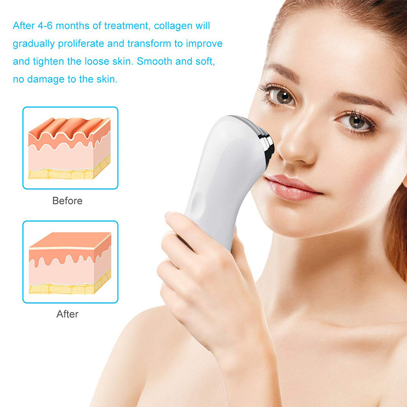 Ultrahangos Mini HIFU RF emelőgép Heat Up Beauty Device hordozható arcmasszírozó arcra szem nyak test bőrápoló termék