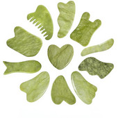 Natural Face Jade Roller Gua Sha Scraper Arcbőrápolás Guasha Stone Masszírozó Arc Nyak Bőr Lifting Ránctalanító ápolás