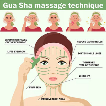 Natural Face Jade Roller Gua Sha Scraper Facial Skin Care Guasha Stone Massager For Face Neck Skin Lifting Remover Remover Care