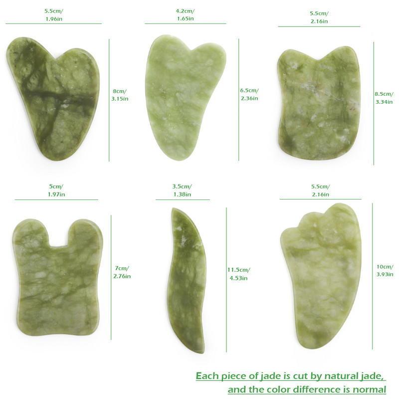 Natural Face Roller Gua Sha Set Rózsakvarc Jade Hengermasszírozó Stone Beauty Health Bőrápolás Masszázseszköz Masszírozó arcra