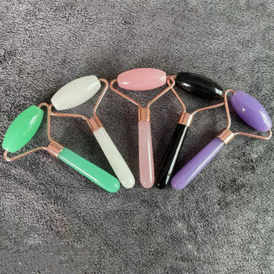 Rose Crystal Face Lift Massager Crystal Roller Facial Massage Relaxation Jade Roller Stone Natural Rose Quartz Beauty Alat za kožu