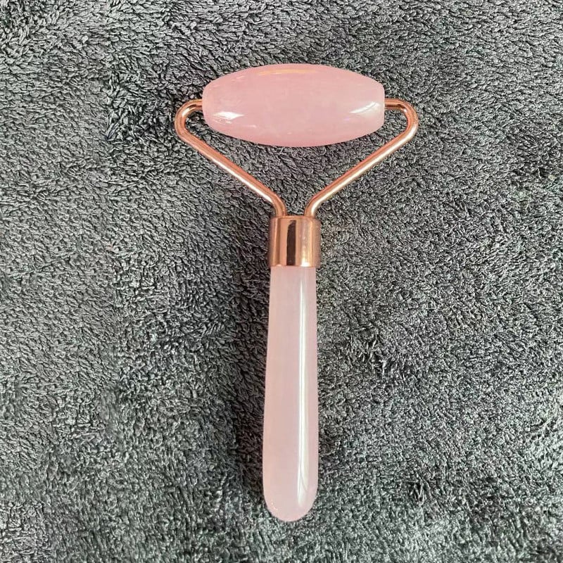Rose Crystal Face Lift Massager Crystal Roller Facial Massage Relaxation Jade Roller Stone Natural Rose Quartz Beauty Alat za kožu