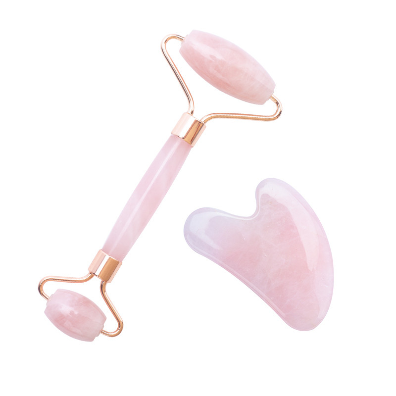 Guasha Massage Natural Jade görgős arcmasszírozó Hátső láb Szem Kézmasszírozó Karcsúsító Arcmasszázs Gouache arckaparó