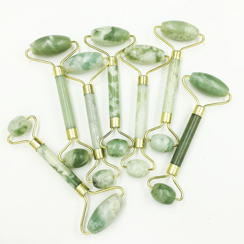 Természetes arcmasszírozó Guasha Scraper Jade Roller Masszázs Arc Gua Sha Scraper Jade Roller Microniddle Roller Arcmasszírozó