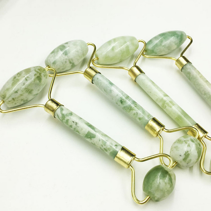Természetes arcmasszírozó Guasha Scraper Jade Roller Masszázs Arc Gua Sha Scraper Jade Roller Microniddle Roller Arcmasszírozó