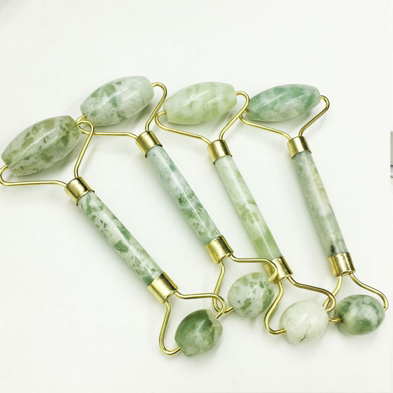 Természetes arcmasszírozó Guasha Scraper Jade Roller Masszázs Arc Gua Sha Scraper Jade Roller Microniddle Roller Arcmasszírozó