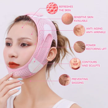 Διπλό Πηγούνι Reducer Face Slimming Strap V Lifting Face-Ζώνη λουράκι πηγουνιού για γυναίκες και άνδρες Σύσφιξη του δέρματος που αποτρέπει τη χαλάρωση