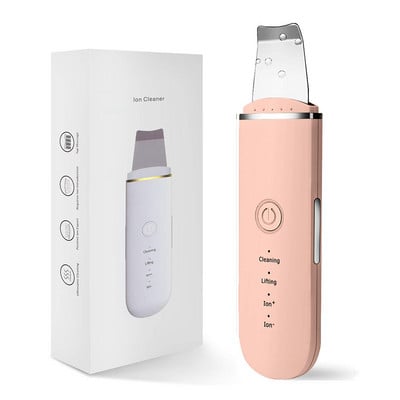 Ultrasonic Skin Scrubber Facial Cleaner Ion Acne Remover Blackhead Peeling Shovel Cleaner Facial Massager Face Lift Machine