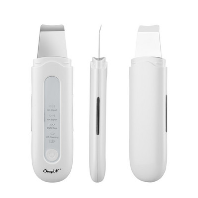 CkeyiN EMS Microcurrent Sonic bőrradír Ultrahangos Comedone Extractor Akne mitesszer eltávolító arcpórusok mélytisztító spatula