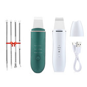 Scrubber cu ultrasunete pentru piele, spatulă cu vibrații, pentru îndepărtarea punctelor negre, lopată, curățare, cavitație, peeling, lifting facial, îngrijire a pielii