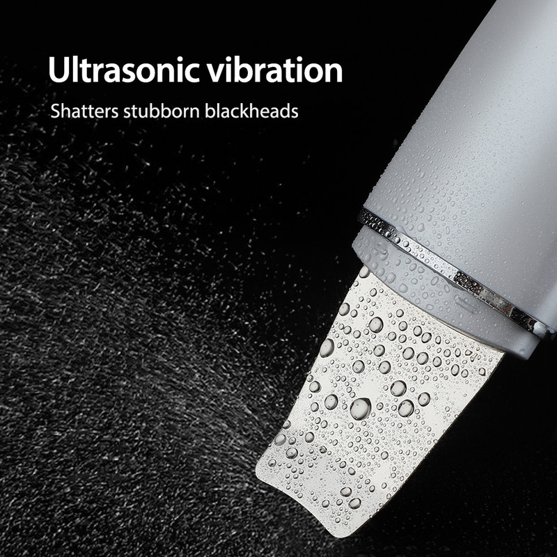 Új ultrahangos bőrradír Vibrációs arc spatula mitesszer eltávolító lapát Clean Cavitation Peeling Facial Lifting bőrápoló