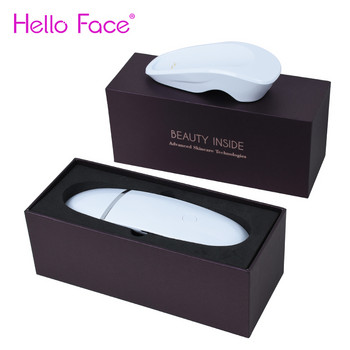 Hello Face Scrubber Cleaning Aqua Peeling Machine Ултразвукова лопата за лице Acne Blackhead Remover Spatula Lifting Base Charge