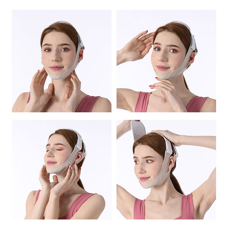 Hingav V näo põske Lift Up Band Näole Õhuke mask Vähendab topeltlõua V-joont kujundav side Kortsudevastane näoside