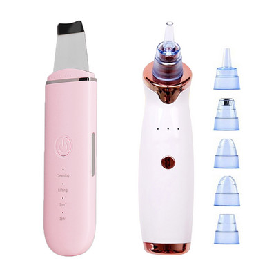 Ultrahangos bőrradír vibrációs arc spatula mitesszer eltávolító arcradír lapát Tiszta kavitációs peeling arc lifting
