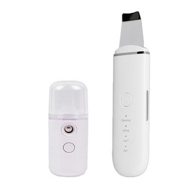 Ultrahangos bőrradír vibrációs arc spatula mitesszer eltávolító arcradír lapát Tiszta kavitációs peeling arc lifting