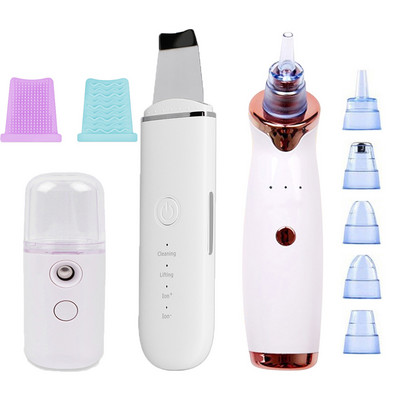 Ultrahangos bőrradír vibrációs arc spatula mitesszer eltávolító arcradír lapát Tiszta kavitációs peeling arc lifting