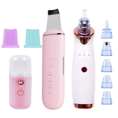 Ultrahangos bőrradír vibrációs arc spatula mitesszer eltávolító arcradír lapát Tiszta kavitációs peeling arc lifting