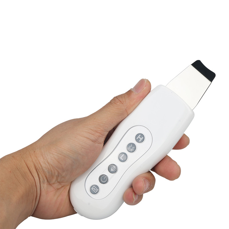 Ultrahangos arctisztító bőrradír ultrahangos vibrációs masszírozó mitesszer akne eltávolító pórusok peeling Clean Tone lifting spatula