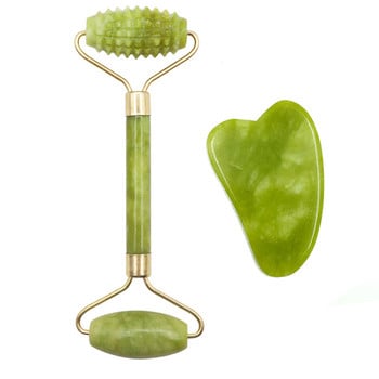 Guasha Scraper Jade Roller Massage Face Gua sha Scraper Jade Roller Microniddle Roller Face Massager Beauty Neck Thin Tool