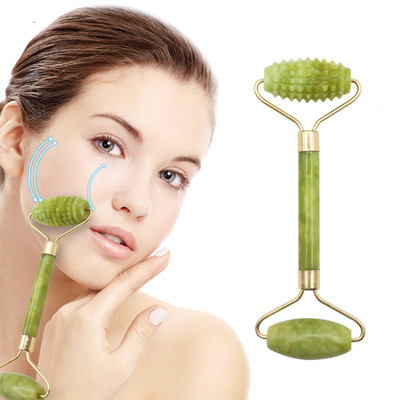 Guasha Screper Jade Roller Masaj facial Gua sha Screper Jade Roller Microniddle Roller Face Massager Beauty Gât Instrument subțire