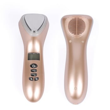 Κρυοθεραπεία Υπερήχων Ζεστό κρύο σφυρί LED Photon Vibration Massager Facial Lifting Tightening Shrink Ultrasound Pore Skin Tool