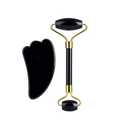 Gua Sha Jade görgős készlet masszírozó arcra test szépség bőrápolás Gouache kaparó Guasha bőrápoló arc lift cellulit masszázs eszköz