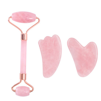 Gua Sha Jade görgős készlet masszírozó arcra test szépség bőrápolás Gouache kaparó Guasha bőrápoló arc lift cellulit masszázs eszköz