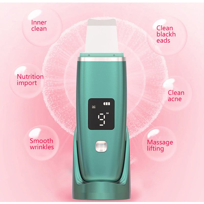 Ultrahangos bőrradír mélytisztító arcradír vibráló arctisztító bőr spatula peeling szépségápolási eszköz