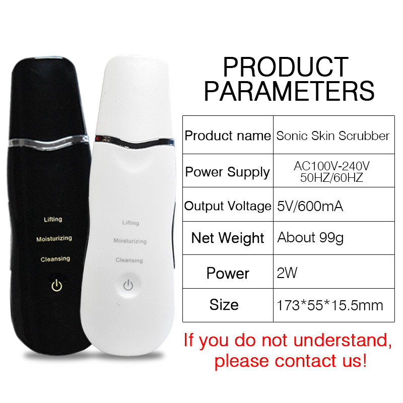 Ultragarsinis nano-joninis odos šveitiklis veidą pakeliantis pilingas ekstraktorius giluminis valymas grožio prietaisas inkštirų šalinimo masažuoklis