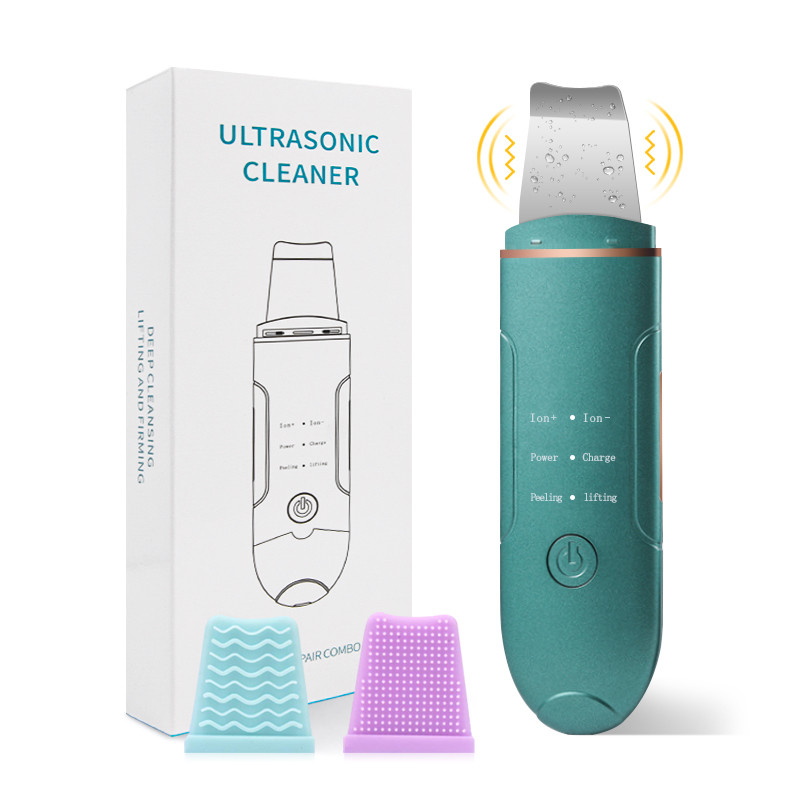 Ultrahangos bőrradír elektromos arc peeling spatula rádiófrekvenciás EMS mitesszer eltávolító pórustisztító arc lifting