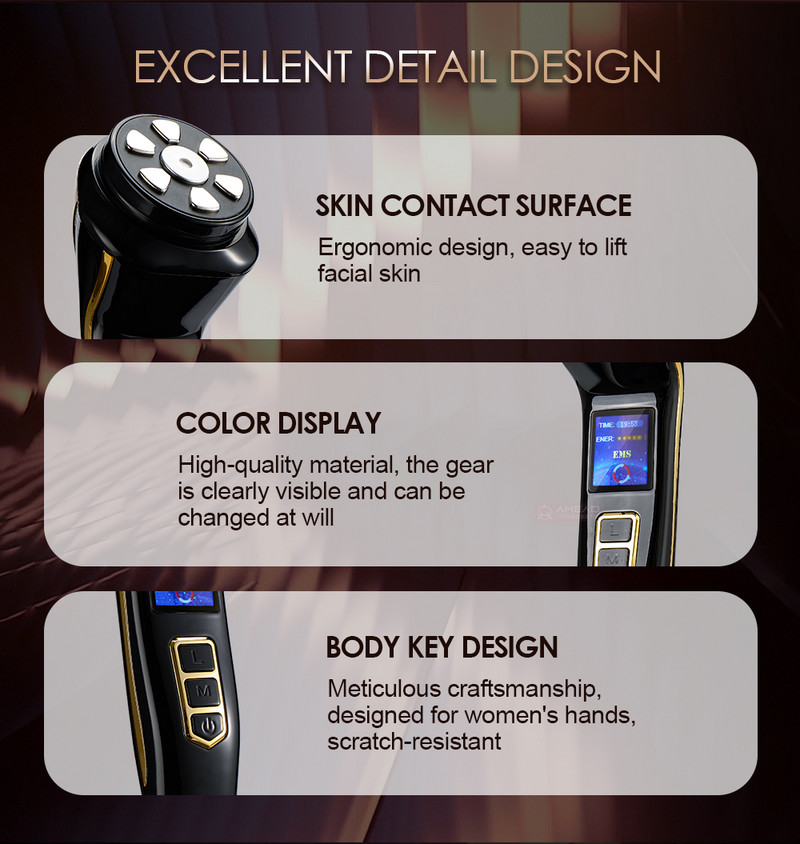 Mini Hifu Heat Up Beauty Machine 4 az 1-ben EMS RF impulzus nagy intenzitású fókuszált ultrahang 3. non-invazív húzó lifting technológia