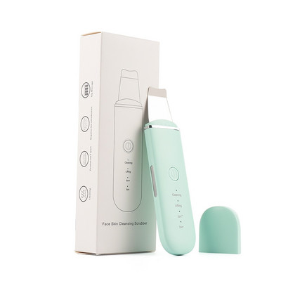 6 az 1-ben EMS ultrahangos bőrradír ION LED Photon Skin Lifting Masszírozó Arc Spatula Mitesszer eltávolító Arc Mélytisztító
