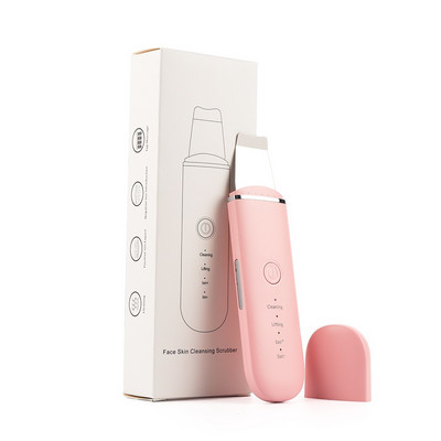 6 az 1-ben EMS ultrahangos bőrradír ION LED Photon Skin Lifting Masszírozó Arc Spatula Mitesszer eltávolító Arc Mélytisztító