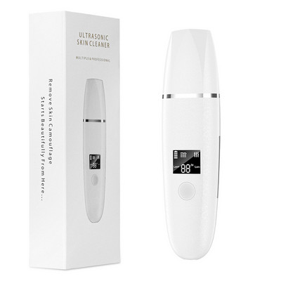 Ultrahangos Bőrradír Vibrációs Arc Spatula Mitesszer eltávolító Arclapát Tiszta Kavitáció Peeling Kavitációs Ion EMS Lift