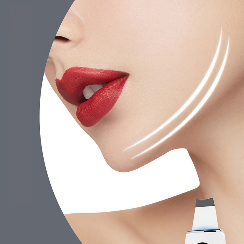 Ultrasonic Skin Scrubber Cleaner Face Care Πόροι Αφαίρεση σπυριών ακμής Φτυάρι Peeling προσώπου Σπάτουλα Μασάζ Όργανο ομορφιάς