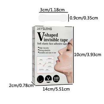 Αυτοκόλλητο Invisible Face Lift Tape Υψηλής ελαστικότητας & αδιάβροχο Instant Face Lifting Αυτοκόλλητο Εξαιρετικά λεπτή αόρατη ταινία προσώπου για απόκρυψη